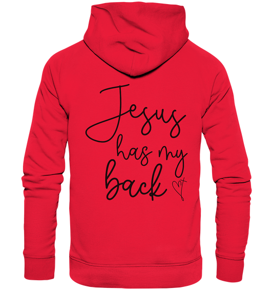 Jesus Has My Back - Premium Unisex Hoodie