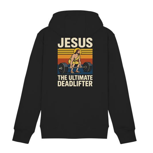 Jesus Deadlifter – Jesus the Ultimate Deadlifter | Christliches Fitness Design - Zipper