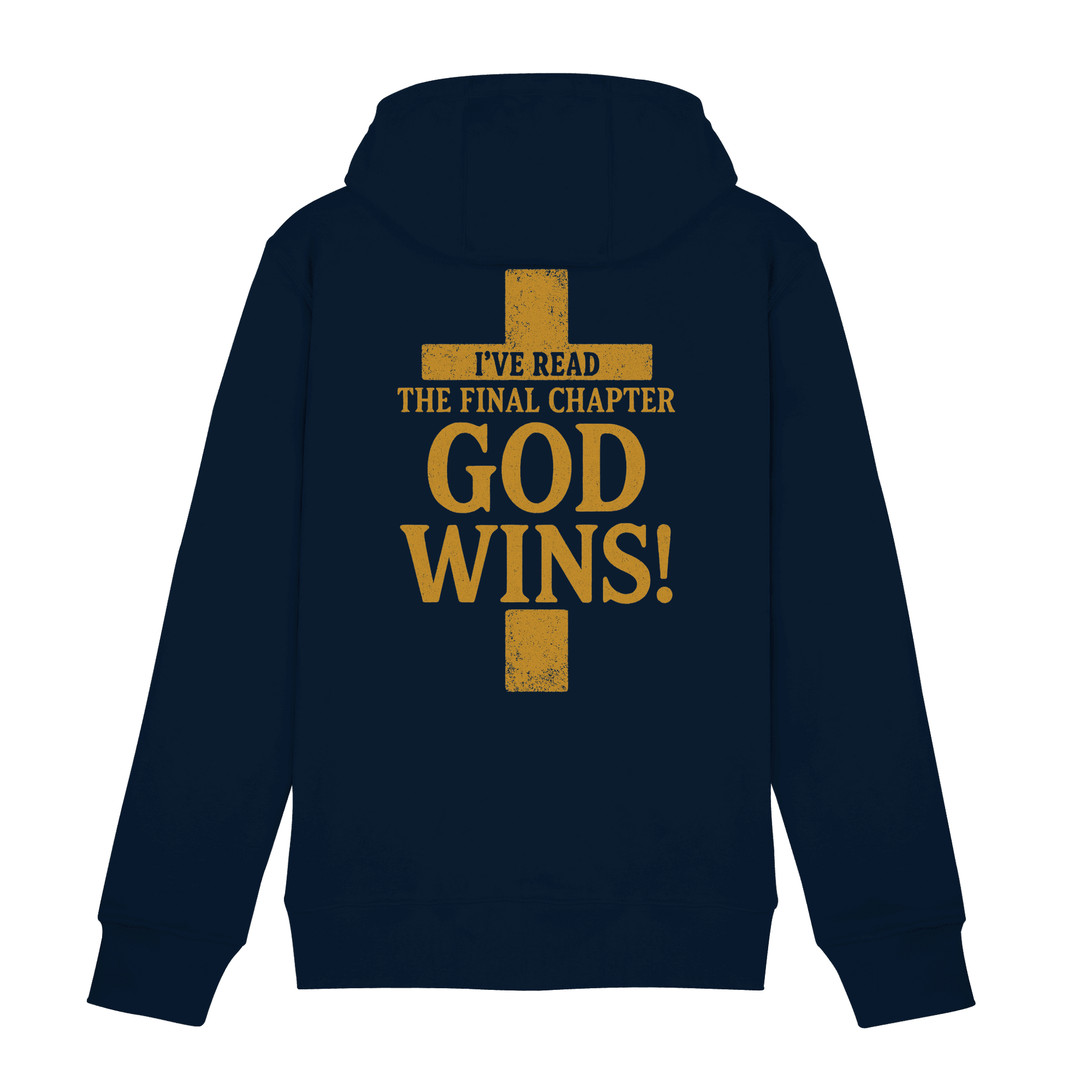 GOD WINS – Das Ende steht fest | Christliche Kleidung & Geschenke im Kreuz-Design - Zipper
