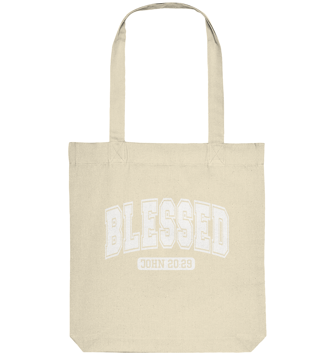 Blessed – John 20:29 - Organic Tote-Bag - GfoitMa - Natural / ca. 38x42
