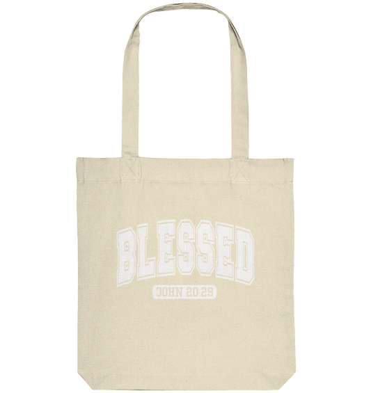 Blessed – John 20:29 - Organic Tote-Bag - GfoitMa - Natural / ca. 38x42