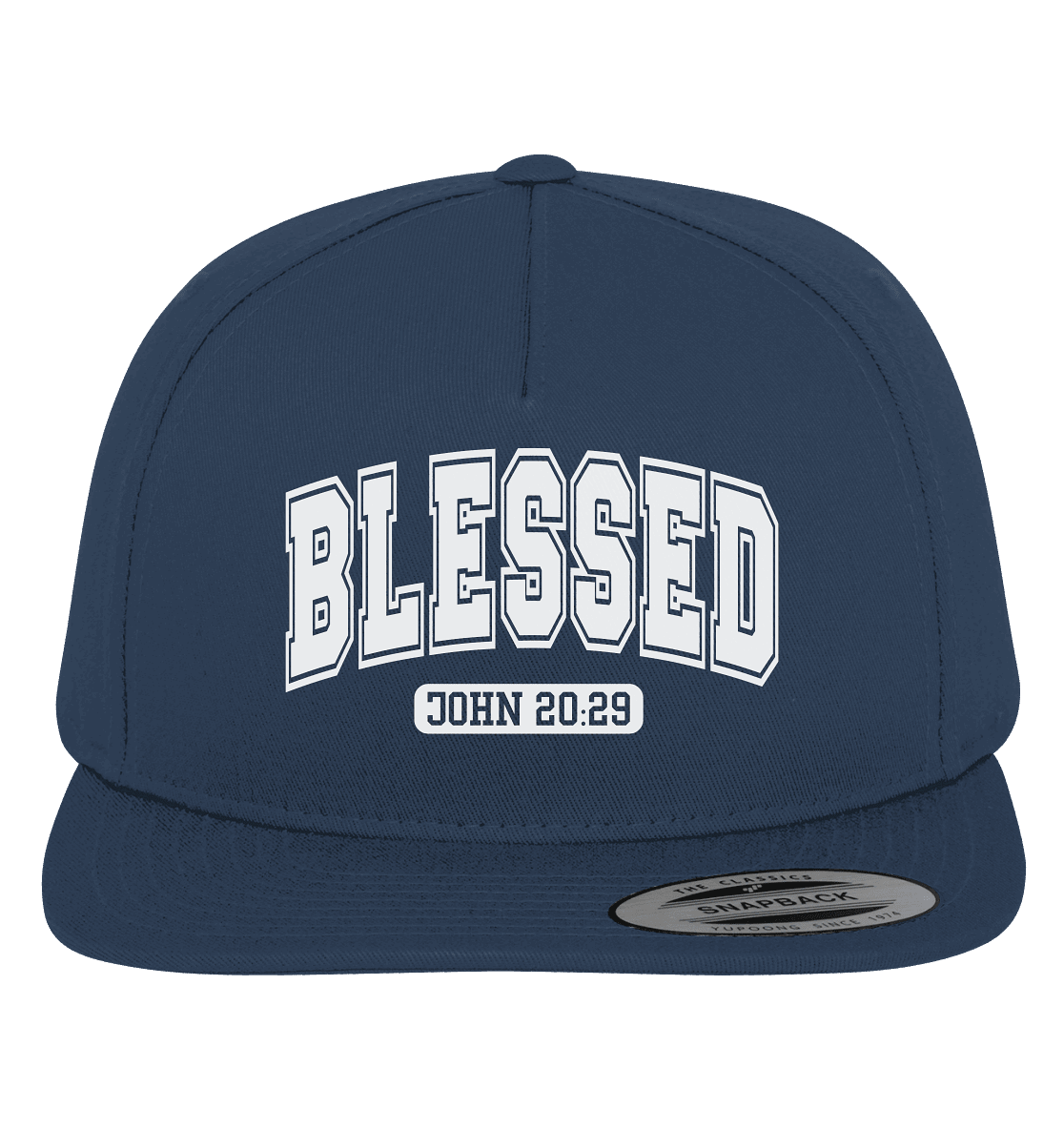 Blessed – John 20:29 - Premium Snapback - GfoitMa - Navy / Green / One Size