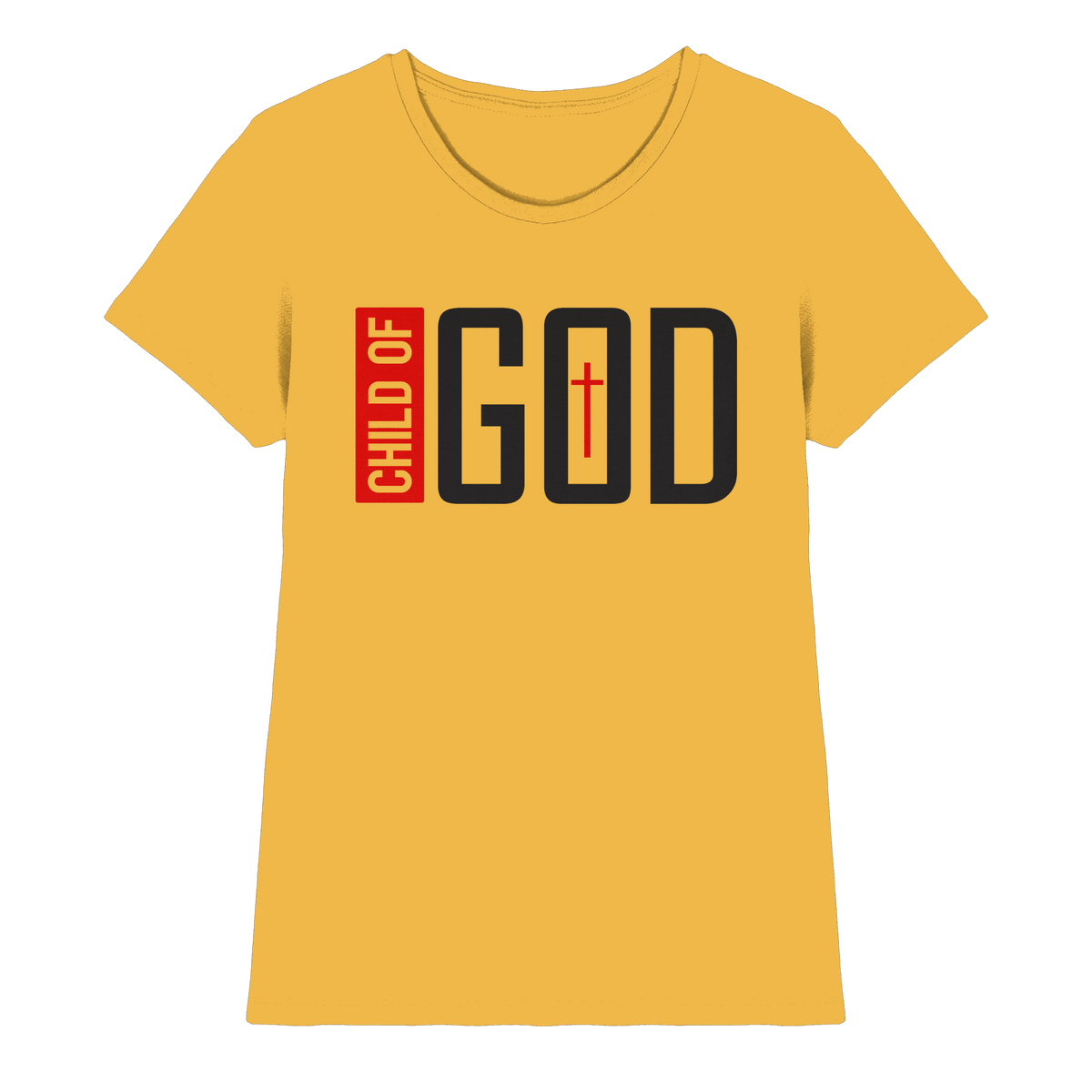 Child of God – Deine Identität in Christus | Christliche Kleidung - Ladies Premium Shirt - Lady-Shirts - Gold - GfoitMa