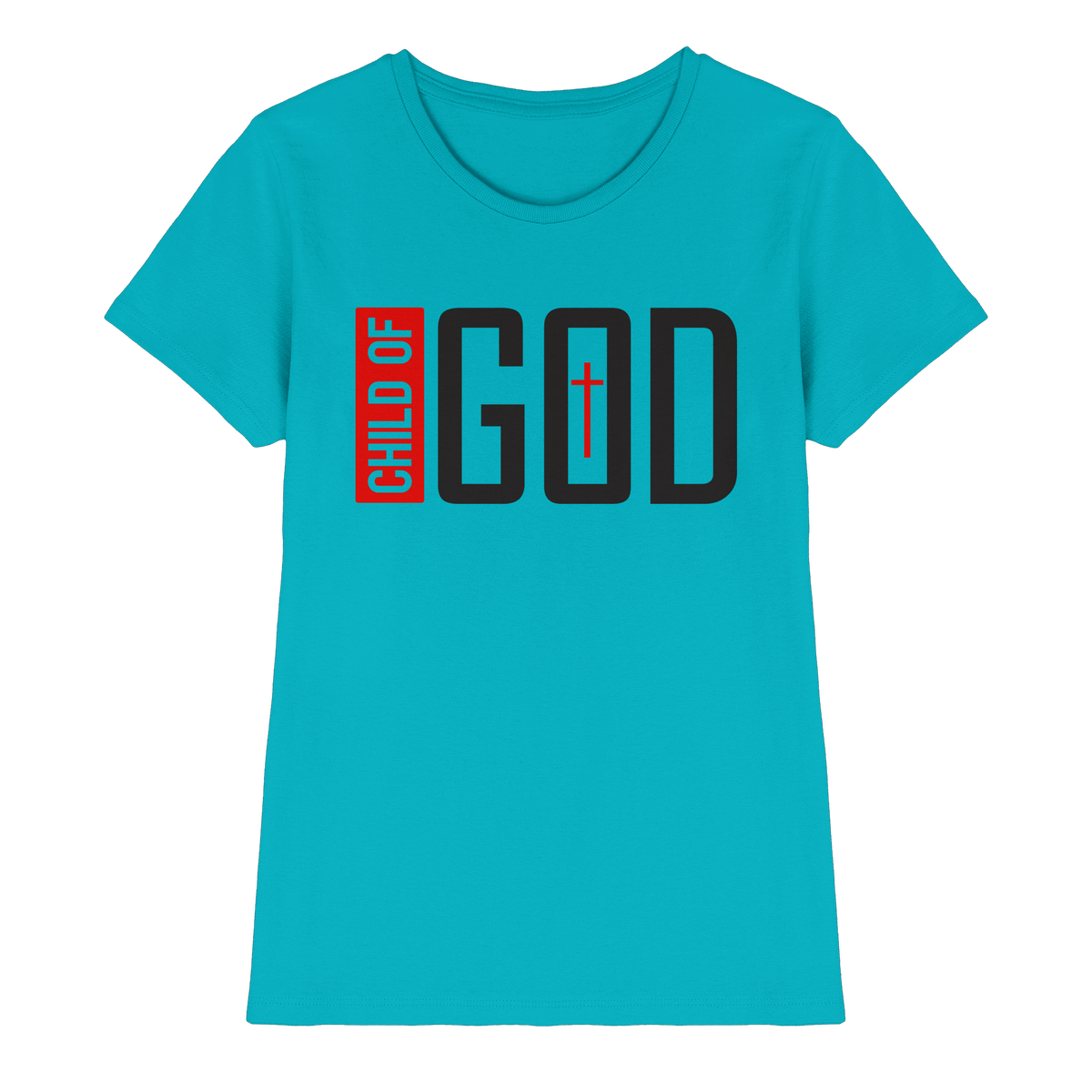 Child of God – Deine Identität in Christus | Christliche Kleidung - Ladies Premium Shirt - Lady-Shirts - Swimming Pool - GfoitMa