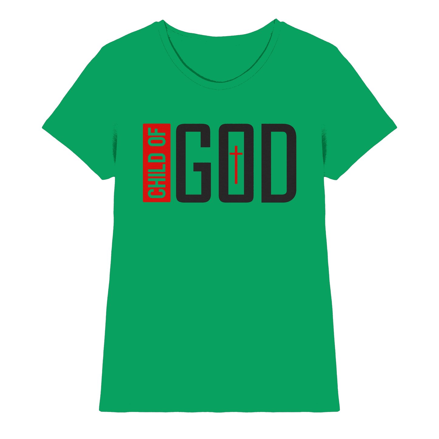 Child of God – Deine Identität in Christus | Christliche Kleidung - Ladies Premium Shirt - Lady-Shirts - Kelly Green - GfoitMa