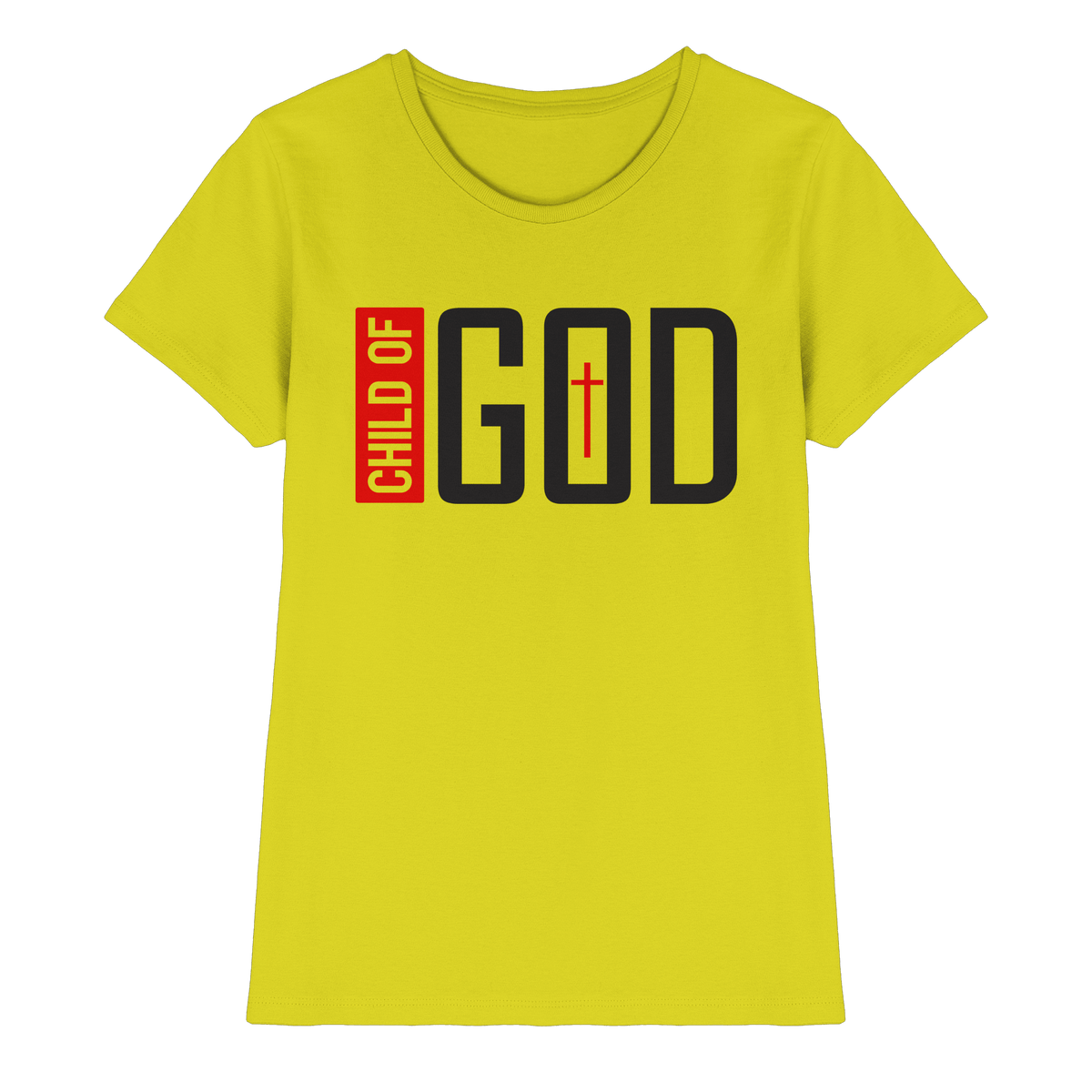 Child of God – Deine Identität in Christus | Christliche Kleidung - Ladies Premium Shirt - Lady-Shirts - Pixel Lime - GfoitMa