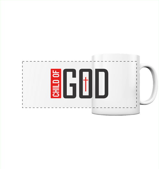 Child of God – Deine Identität in Christus | Christliche Kleidung - Panorama Tasse - Trinkgefäße - White glossy - GfoitMa