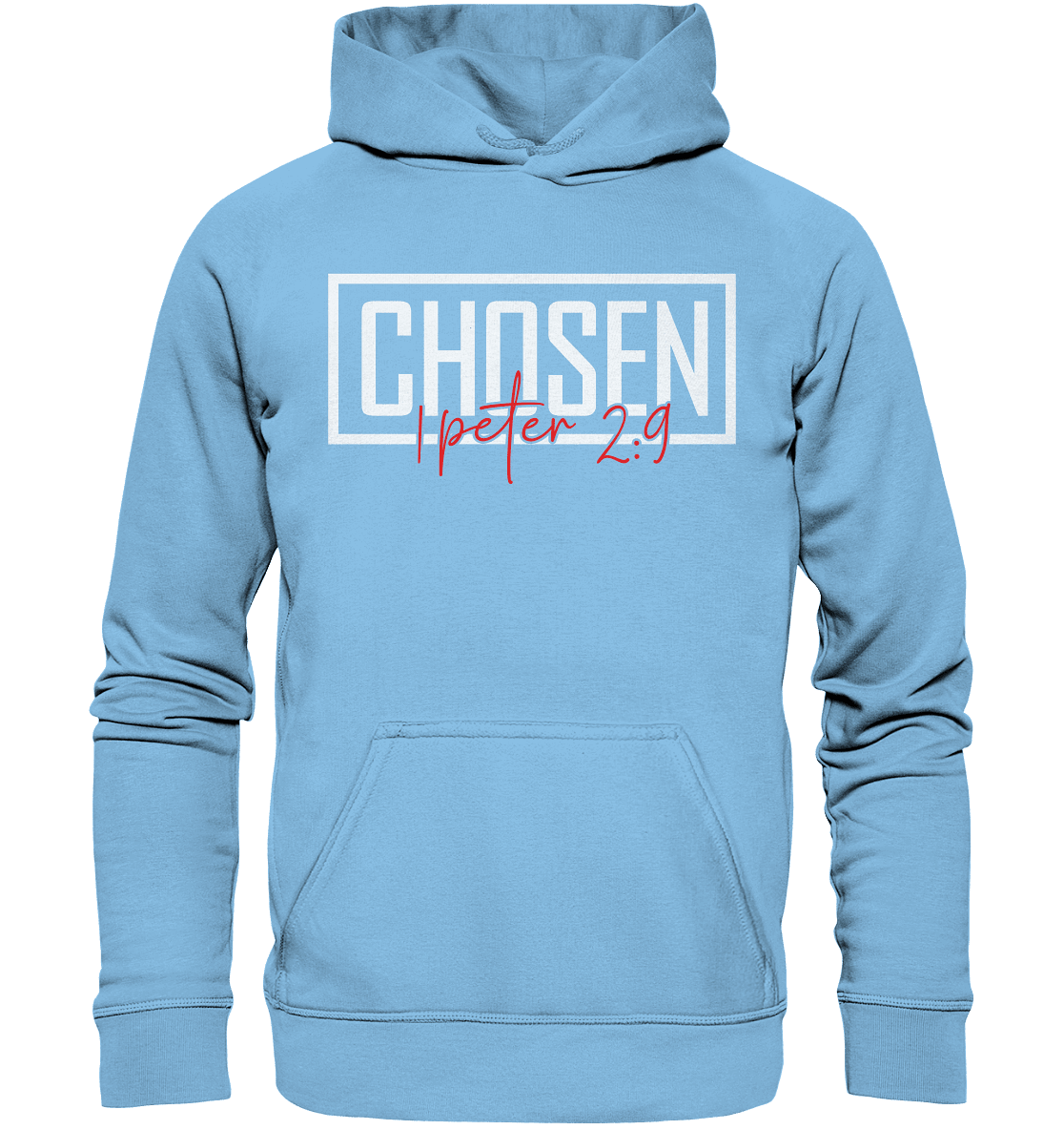 Chosen – 1. Petrus 2:9 – Auserwählt und berufen | Christliche Produkte - Kids Premium Hoodie - Kids & Babys - Sky Blue - GfoitMa