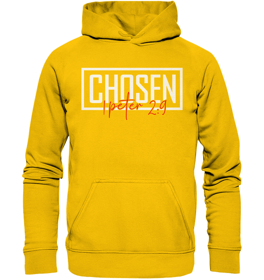 Chosen – 1. Petrus 2:9 – Auserwählt und berufen | Christliche Produkte - Kids Premium Hoodie - Kids & Babys - Sunflower - GfoitMa