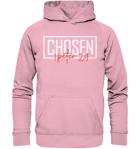 Chosen – 1. Petrus 2:9 – Auserwählt und berufen | Christliche Produkte - Kids Premium Hoodie - Kids & Babys - Light Pink - GfoitMa