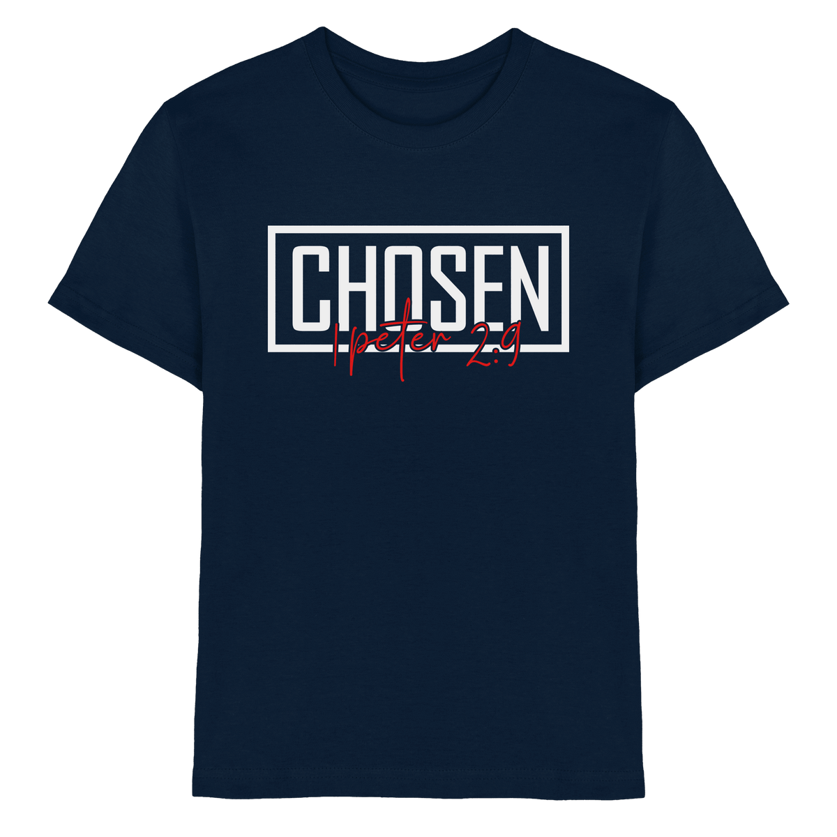 Chosen – 1. Petrus 2:9 – Auserwählt und berufen | Christliche Produkte - Kids Premium Shirt - Kids & Babys - Navy - GfoitMa