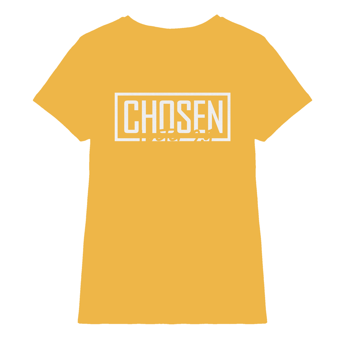 Chosen – 1. Petrus 2:9 – Auserwählt und berufen | Christliche Produkte - Ladies Premium Shirt - Lady-Shirts - Gold - GfoitMa
