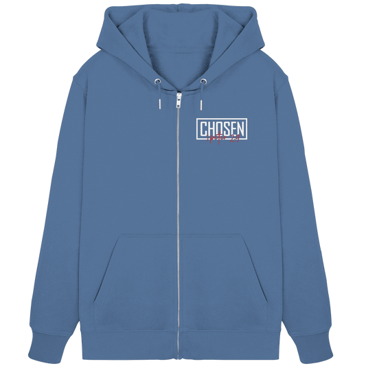 Chosen – 1. Petrus 2:9 – Auserwählt und berufen | Christliche Produkte - Organic Zipper - Jacken/ Zipper - Bright Blue - GfoitMa