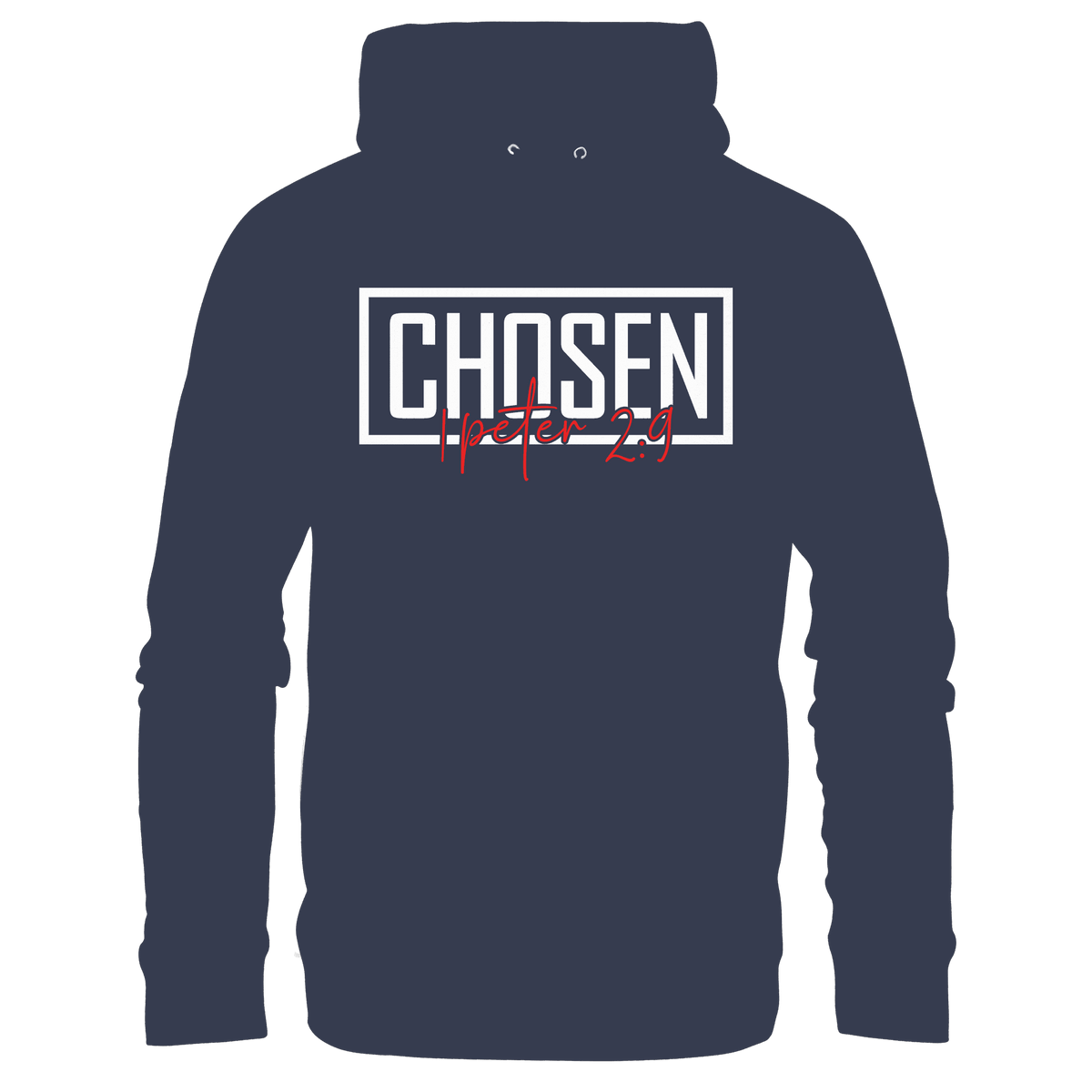 Chosen – 1. Petrus 2:9 – Auserwählt und berufen | Christliche Produkte - Premium Unisex Hoodie - Hoodies - Deep Navy - GfoitMa