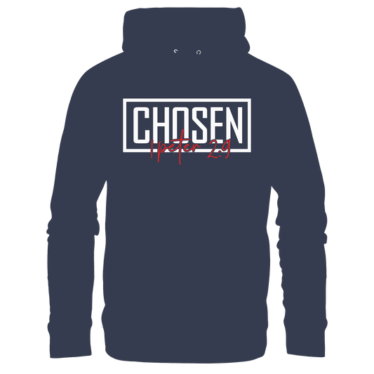 Chosen – 1. Petrus 2:9 – Auserwählt und berufen | Christliche Produkte - Premium Unisex Hoodie - Hoodies - Deep Navy - GfoitMa