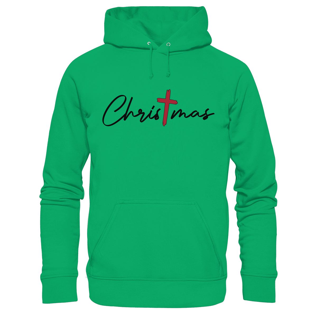 Christmas – das Kreuz im Mittelpunkt von Weihnachten | Christliches Design - Kids Premium Hoodie - Kids & Babys - Kelly Green - GfoitMa
