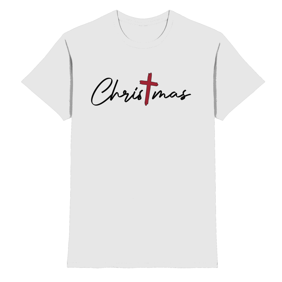 Christmas – das Kreuz im Mittelpunkt von Weihnachten | Christliches Design - Premium Shirt - Unisex-Shirts - White - GfoitMa