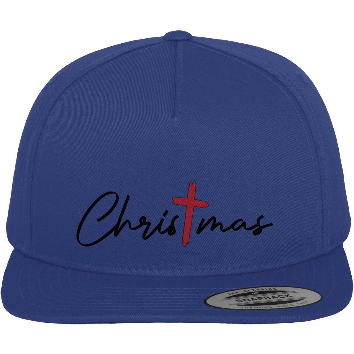 Christmas – das Kreuz im Mittelpunkt von Weihnachten | Christliches Design - Premium Snapback - Kappen & Mützen - Royal / Green - GfoitMa