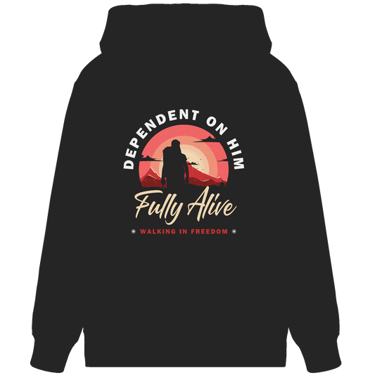 Dependent on Him – Fully Alive - Organic Zipper - Jacken/ Zipper - Black - GfoitMa