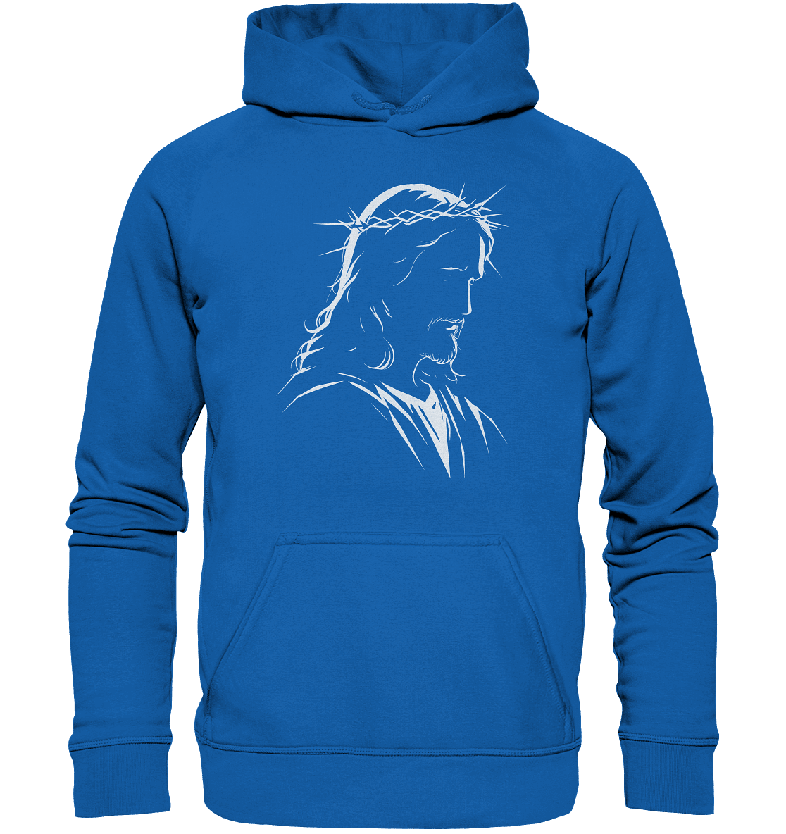 Der Blick des Erlösers – Jesus-Silhouette im Konturdesign | Christliche Kleidung - Kids Premium Hoodie - Kids & Babys - Royal Blau - GfoitMa
