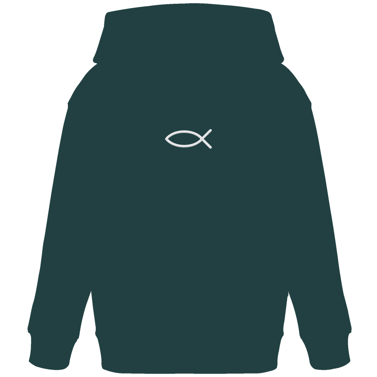 Der Ichthys – Ein zeitloses Zeichen (Stick) | Christliche Kleidung - Kids Organic Hoodie - Kids & Babys - Glazed Green - GfoitMa