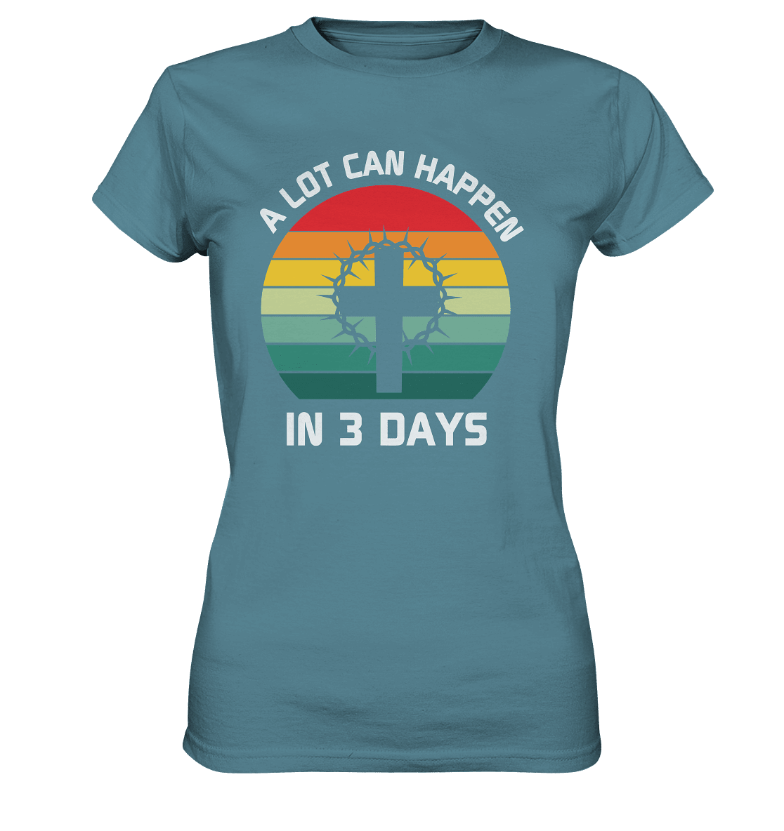 Drei Tage, die alles verändert haben - Ladies Premium Shirt - Lady-Shirts - Stone Blue - GfoitMa