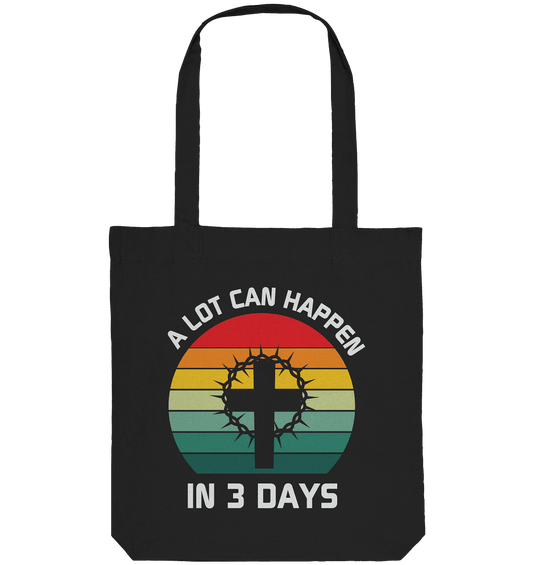 Drei Tage, die alles verändert haben - Organic Tote-Bag - Taschen - Black - GfoitMa
