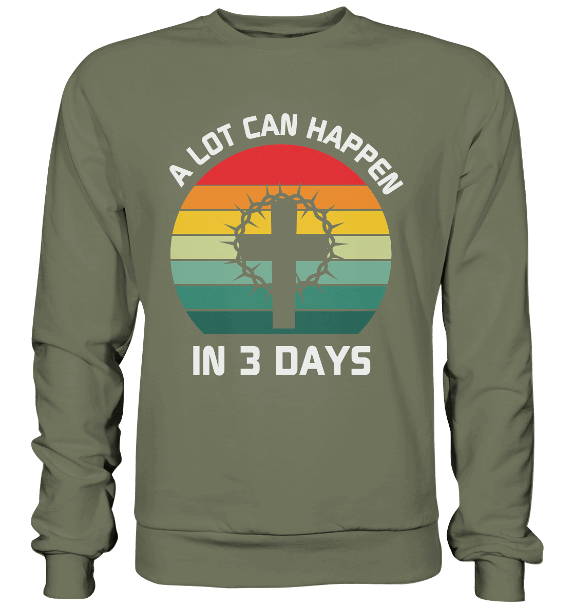Drei Tage, die alles verändert haben - Premium Sweatshirt - Sweatshirts - Classic Olive - GfoitMa