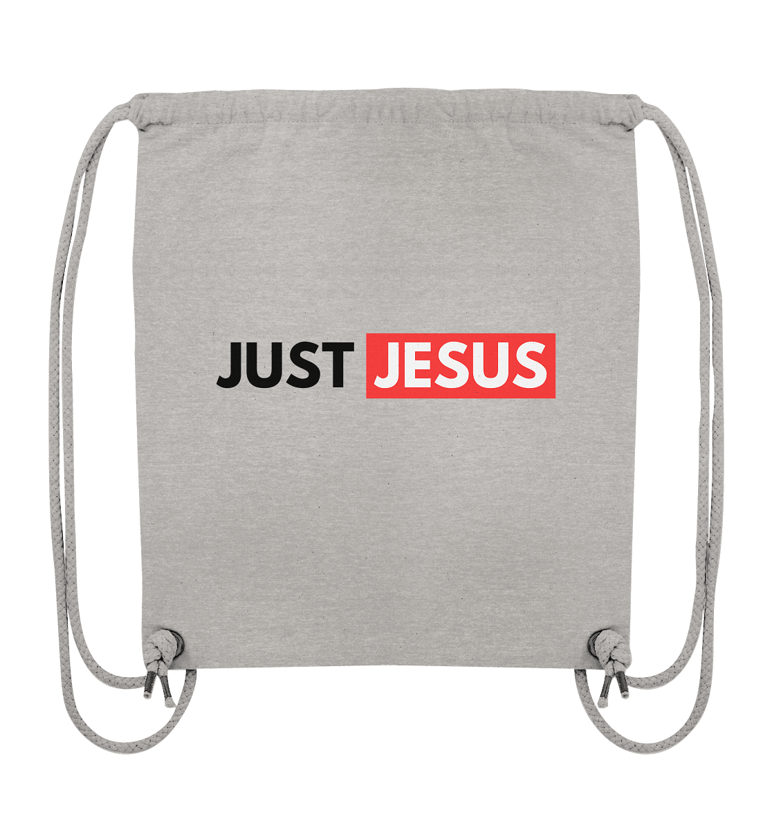 Einfach nur Jesus - Organic Gym-Bag - GfoitMa - Heather Grey / ca. 38x42