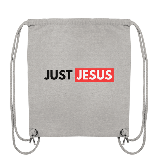 Einfach nur Jesus - Organic Gym-Bag - GfoitMa - Heather Grey / ca. 38x42