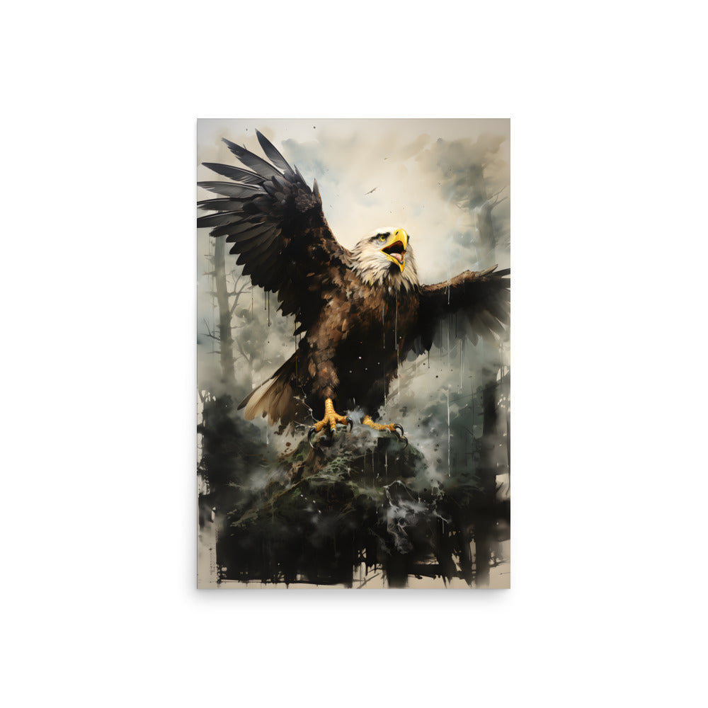 Christliches Poster eines Adlers