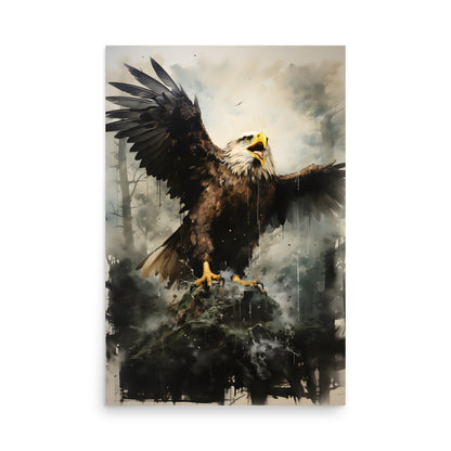 Erhebe Dich wie der Adler: Inspirierendes Adler-Poster