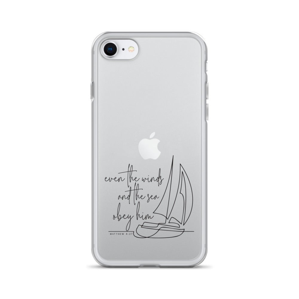 Even the winds and the sea obey Him – Matthew 8:27 - iPhone-Hülle - iPhone SE - GfoitMa
