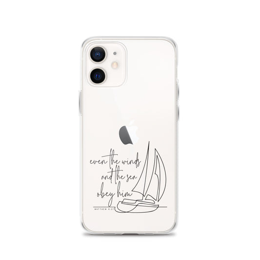 Even the winds and the sea obey Him – Matthew 8:27 - iPhone-Hülle - iPhone 12 - GfoitMa