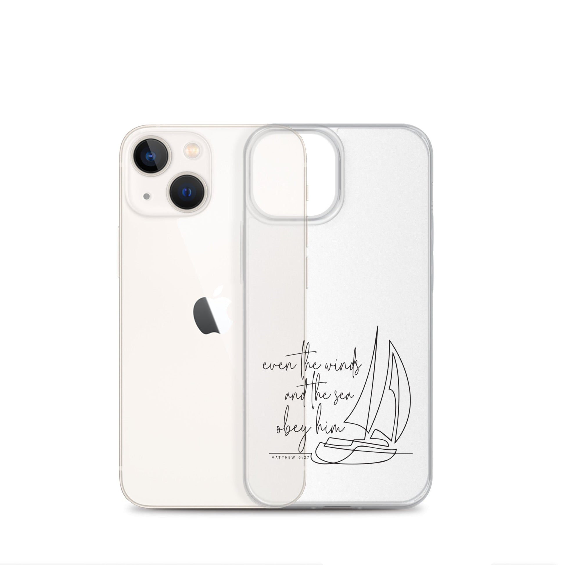 Even the winds and the sea obey Him – Matthew 8:27 - iPhone-Hülle - iPhone 13 mini - GfoitMa