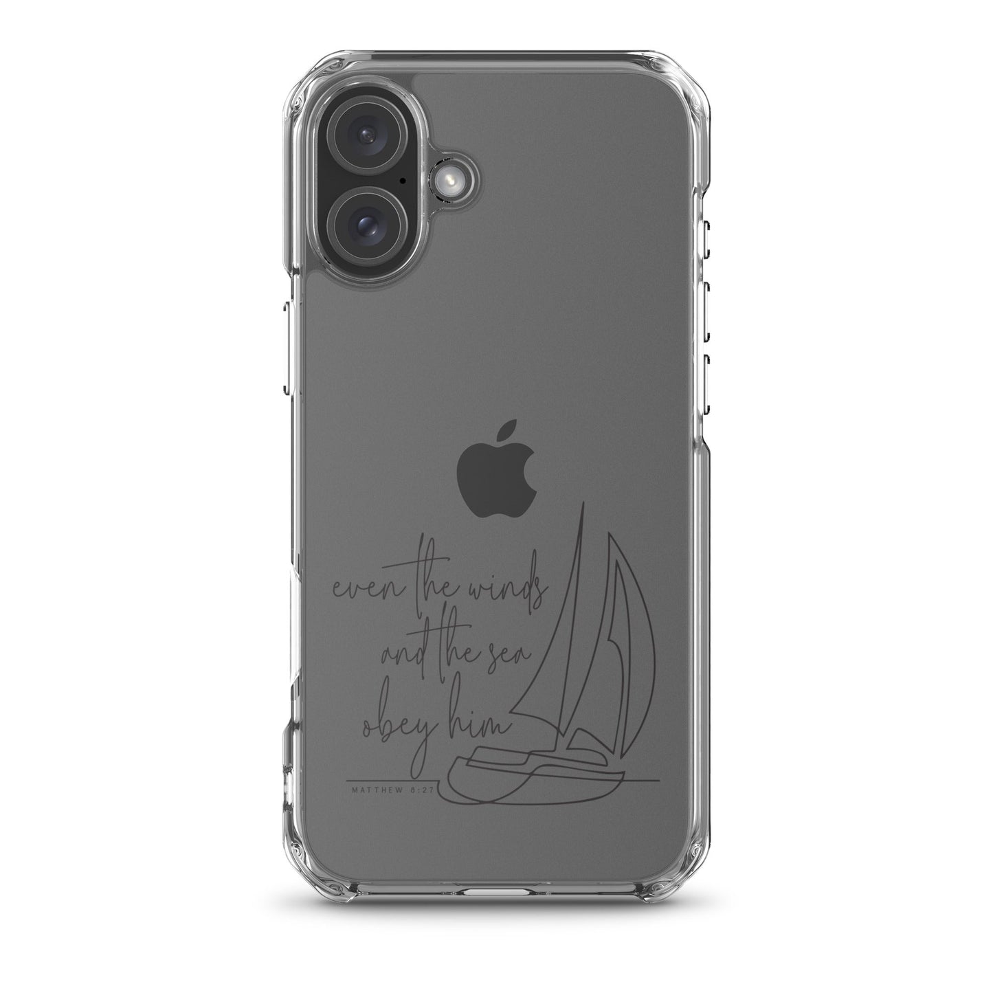 Even the winds and the sea obey Him – Matthew 8:27 - iPhone-Hülle - iPhone 16 Plus - GfoitMa