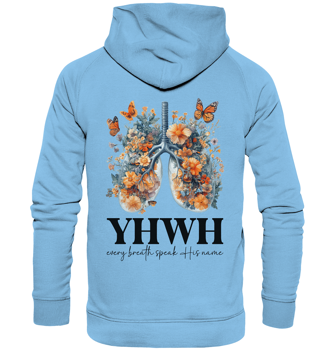 Every Breath Speak His Name – Leben, das Lobpreis atmet | Christliche Kleidung - Kids Premium Hoodie - Kids & Babys - Sky Blue - GfoitMa
