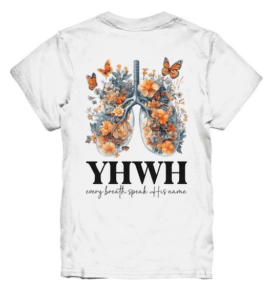 Every Breath Speak His Name – Leben, das Lobpreis atmet | Christliche Kleidung - Kids Premium Shirt - Kids & Babys - White - GfoitMa
