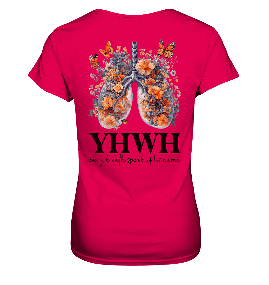 Every Breath Speak His Name – Leben, das Lobpreis atmet | Christliche Kleidung - Ladies Premium Shirt - Lady-Shirts - Sorbet - GfoitMa
