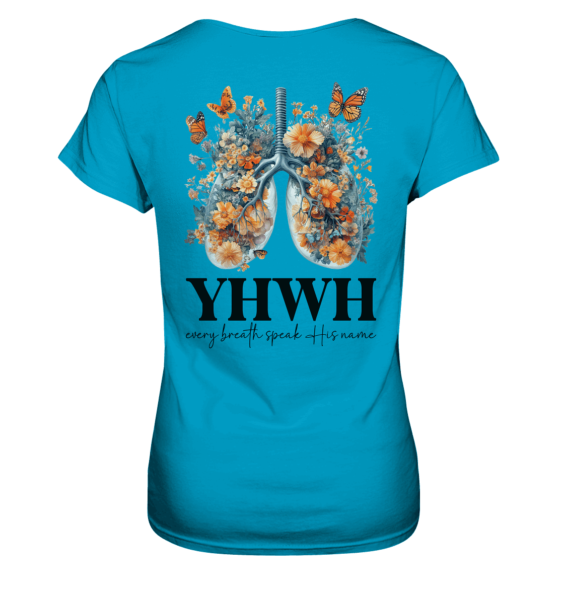Every Breath Speak His Name – Leben, das Lobpreis atmet | Christliche Kleidung - Ladies Premium Shirt - Lady-Shirts - Atoll - GfoitMa