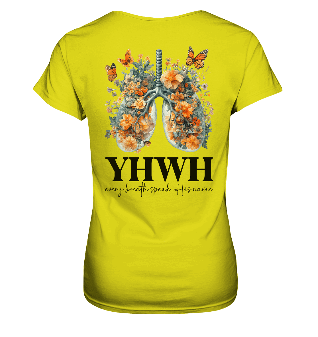Every Breath Speak His Name – Leben, das Lobpreis atmet | Christliche Kleidung - Ladies Premium Shirt - Lady-Shirts - Pixel Lime - GfoitMa