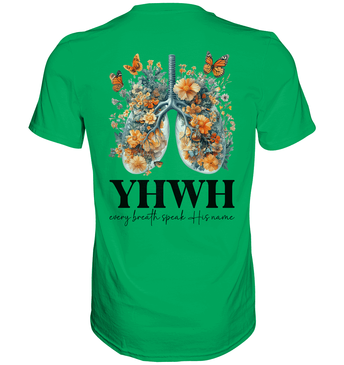 Every Breath Speak His Name – Leben, das Lobpreis atmet | Christliche Kleidung - Premium Shirt - Unisex-Shirts - Kelly Green - GfoitMa