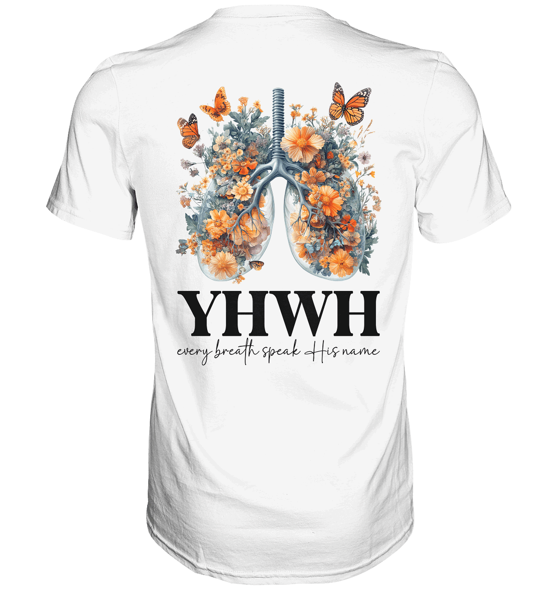 Every Breath Speak His Name – Leben, das Lobpreis atmet | Christliche Kleidung - Premium Shirt - Unisex-Shirts - White - GfoitMa