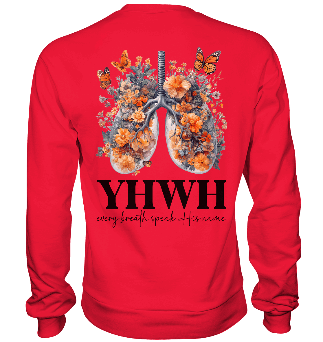 Every Breath Speak His Name – Leben, das Lobpreis atmet | Christliche Kleidung - Premium Sweatshirt - Sweatshirts - Rot - GfoitMa
