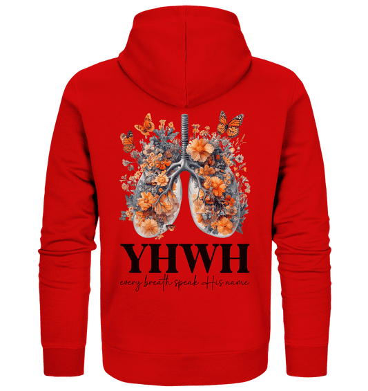 Every Breath Speak His Name – Leben, das Lobpreis atmet | Christliche Kleidung - Zipper - Jacken/ Zipper - Red - GfoitMa