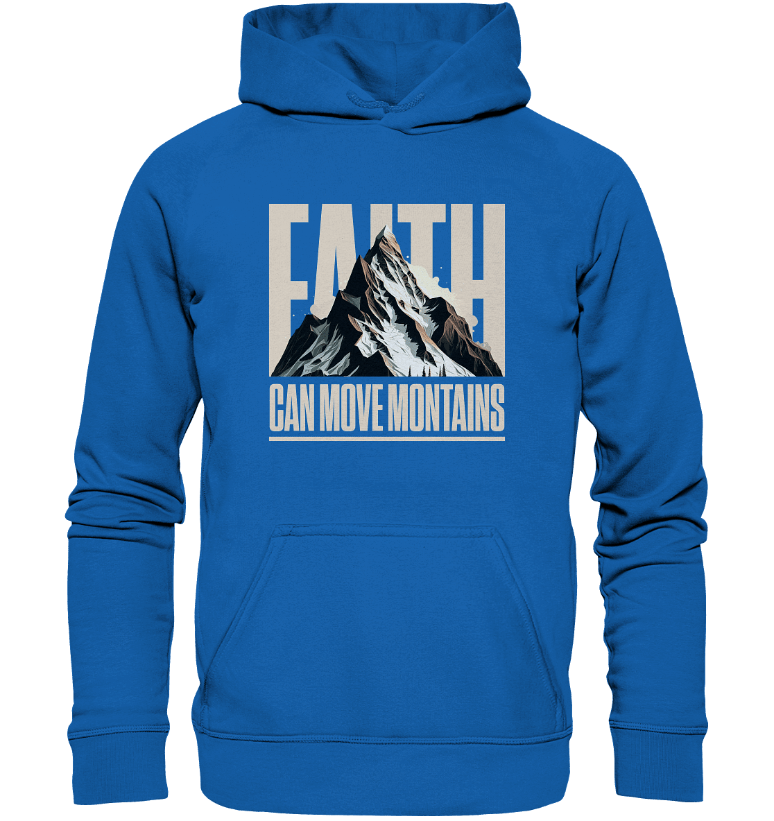 Faith Can Move Mountains – Glaube, der Grenzen überwindet | Christliche Kleidung - Kids Premium Hoodie - Kids & Babys - Royal Blau - GfoitMa