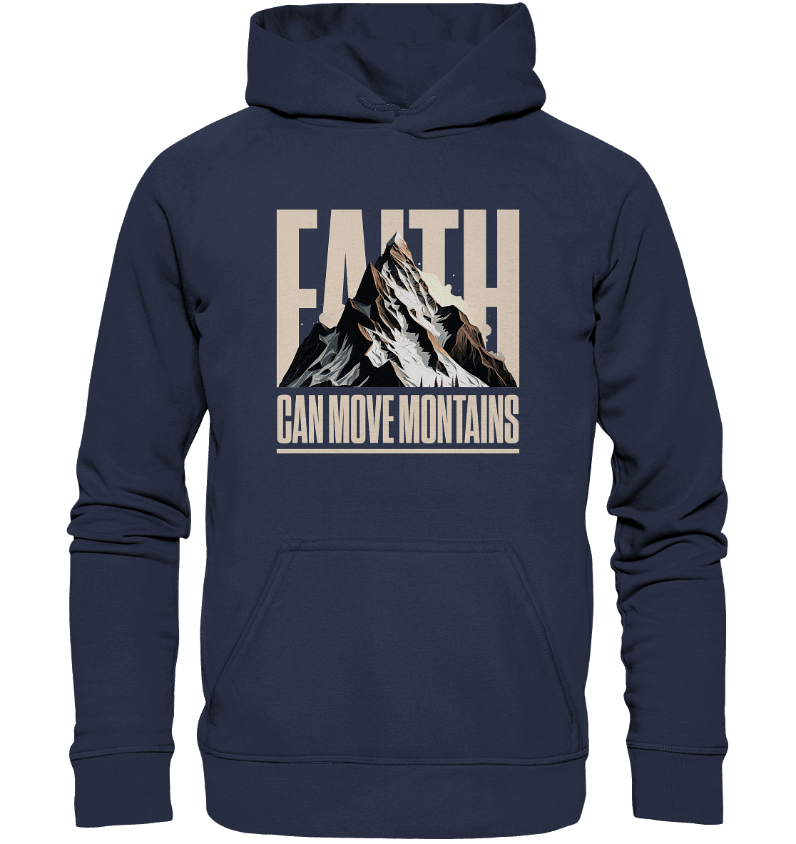 Faith Can Move Mountains – Glaube, der Grenzen überwindet | Christliche Kleidung - Kids Premium Hoodie - Kids & Babys - Deep Navy - GfoitMa