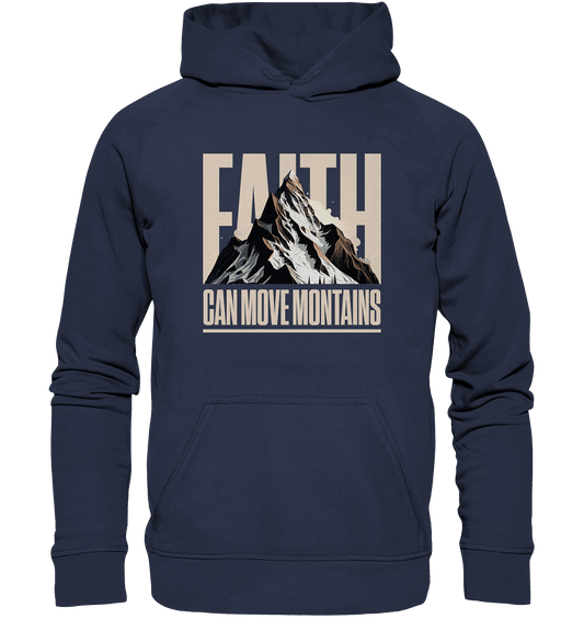 Faith Can Move Mountains – Glaube, der Grenzen überwindet | Christliche Kleidung - Kids Premium Hoodie - Kids & Babys - Deep Navy - GfoitMa