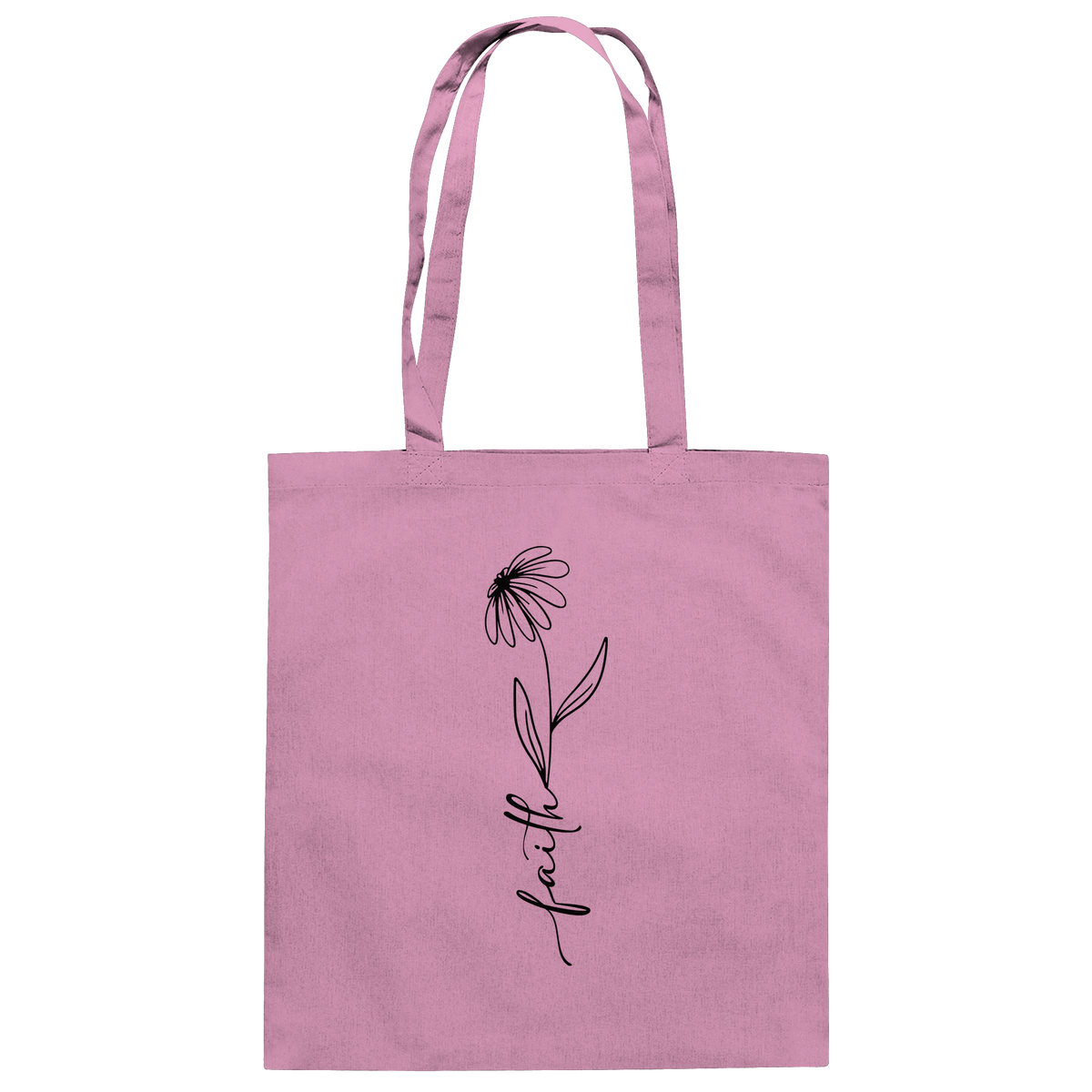Faith – Glaube, der aufblüht - Baumwolltasche - Taschen - Classic Pink - GfoitMa