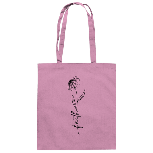 Faith – Glaube, der aufblüht - Baumwolltasche - Taschen - Classic Pink - GfoitMa